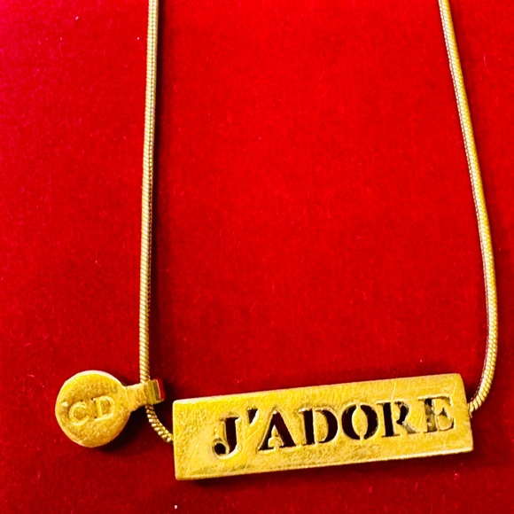 Dior Gold J'ADORE Pendant Necklace - Picture 3 of 15